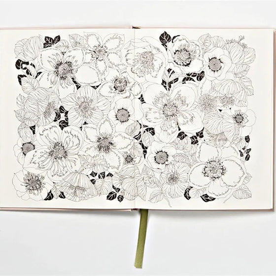 The Flower Year - A Colouring Book