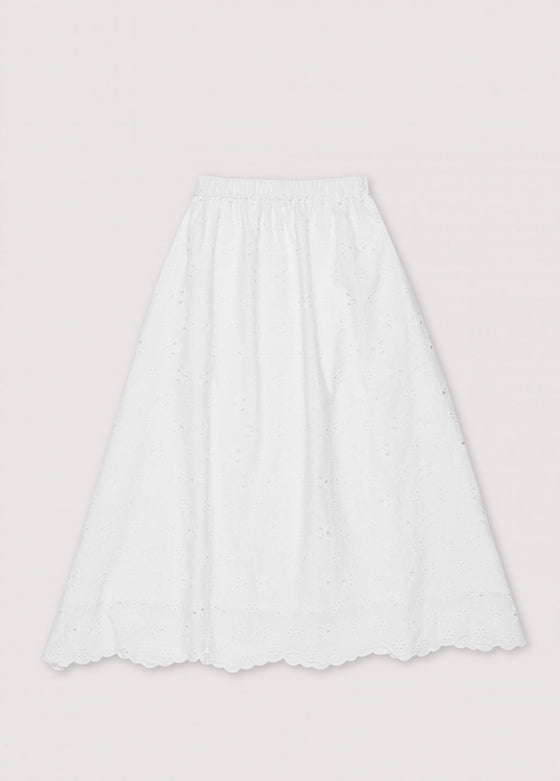 The New Society Abbott Womans Lace Skirt Off White