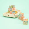 Uncle Goose Classic ABC Blocks with Pull Wagon