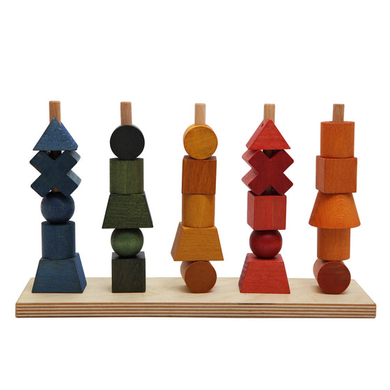 Wooden Stacking Toy - Rainbow