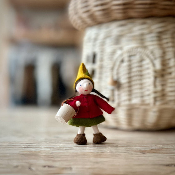 ambrosius handmade wool gnome girl